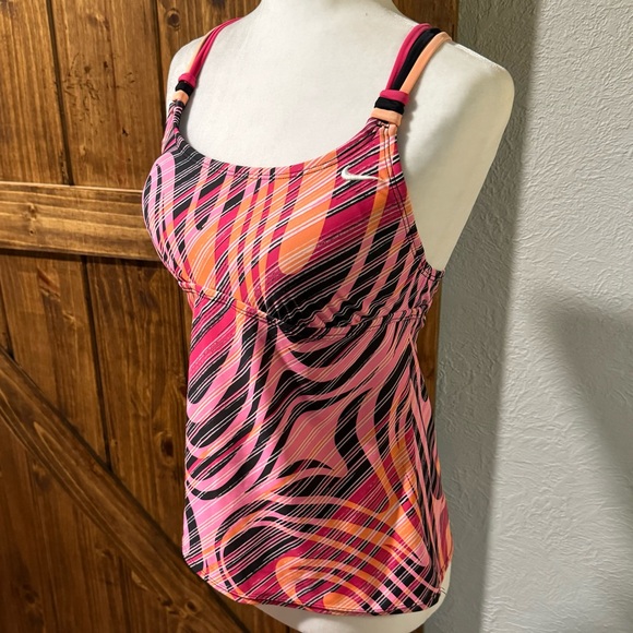 Nike | mult color | tankini swim suit top | Sz 8 (M) - Picture 2 of 16